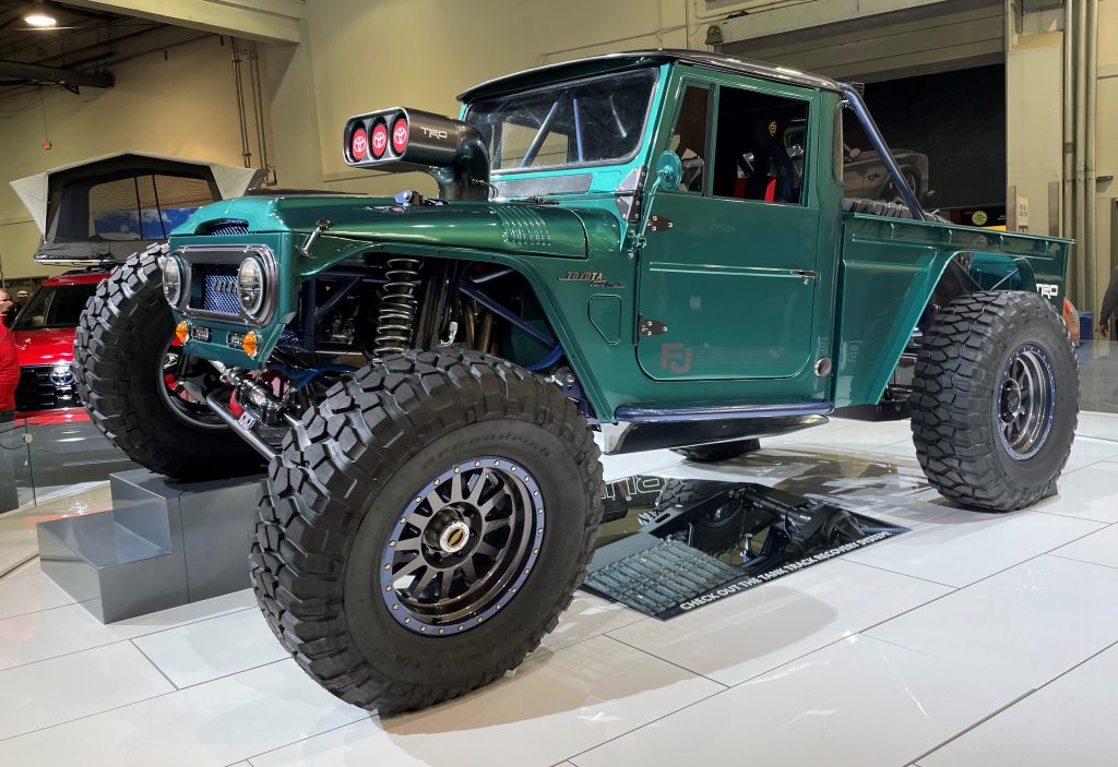 Toyota Land Cruiser FJ off road crawler on display