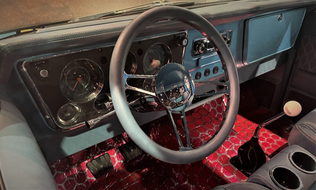 customized 1969 chevy C10 restomod lowrider, dash