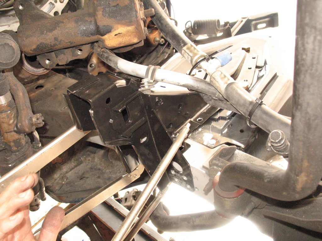 frame mount for a replacement mustang shock tower