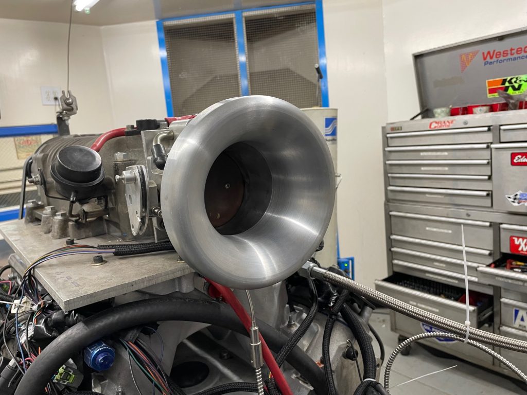 venturi mouth of a throttle body