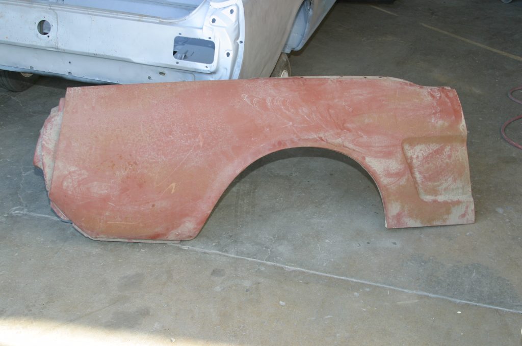replacement rear quarter panel sheetmetal for a vintage mustang