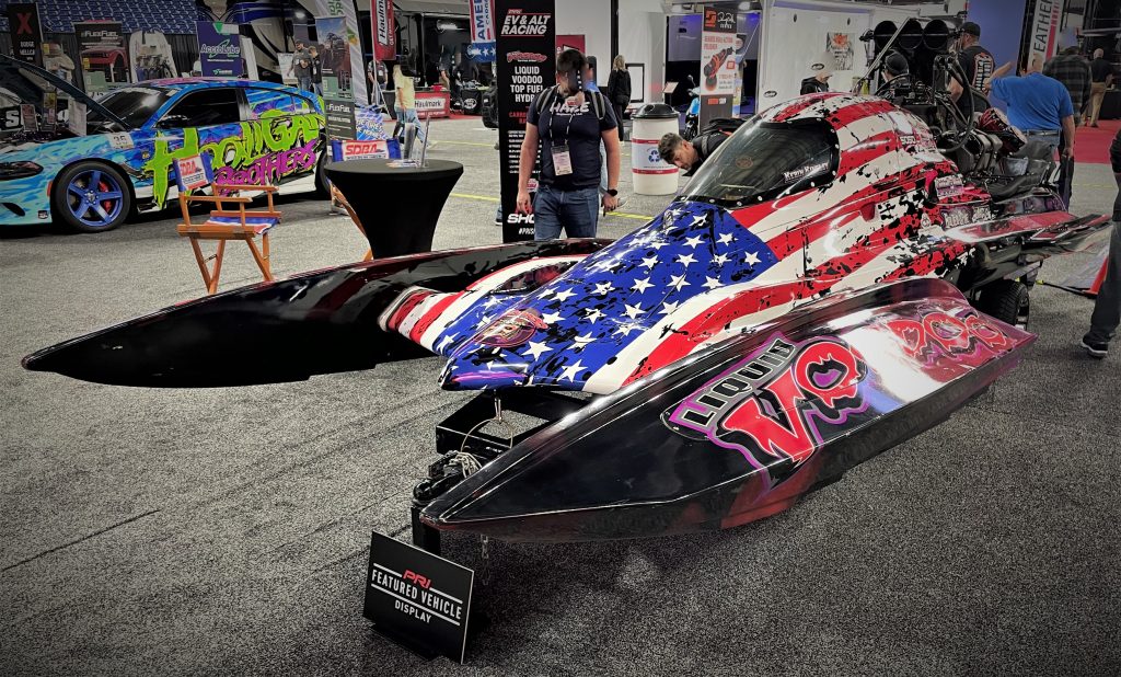 racing hydroplane speedboat