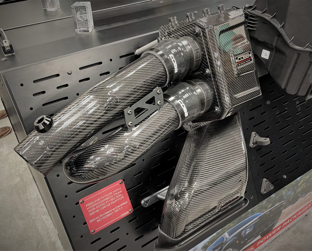 cobb tuning air intake on display