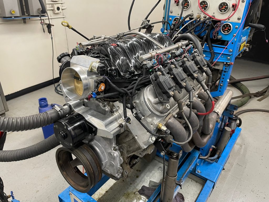 ls engine on a dyno test run