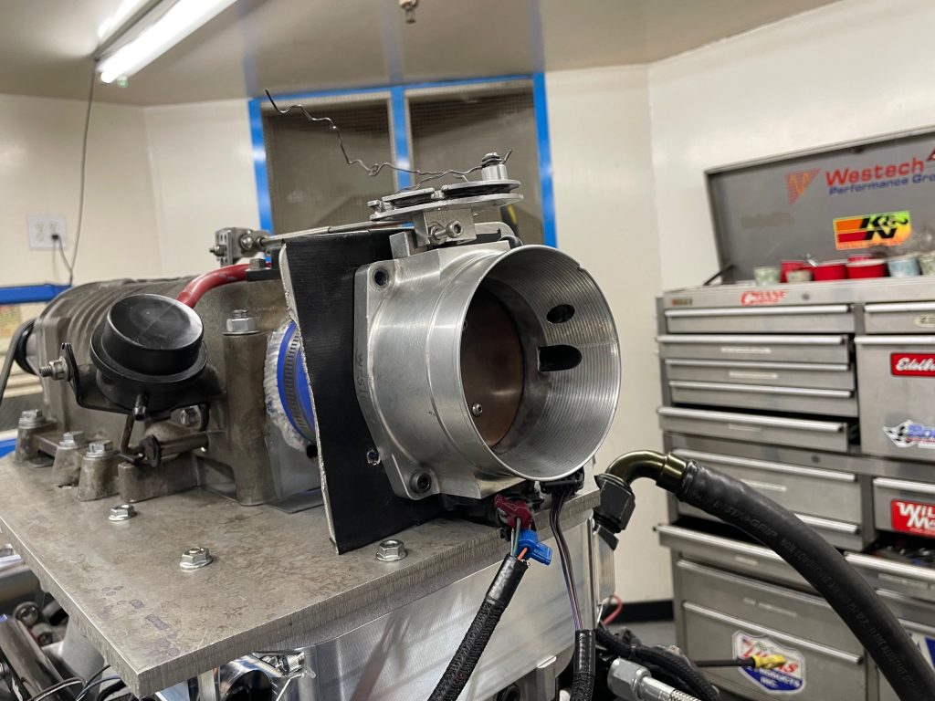 drive by cable throttle body getting installed