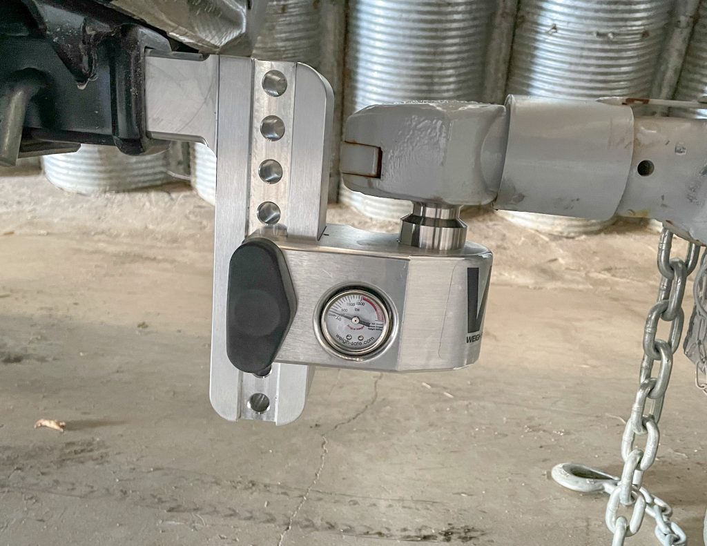 close up of a weigh safe trailer hitch