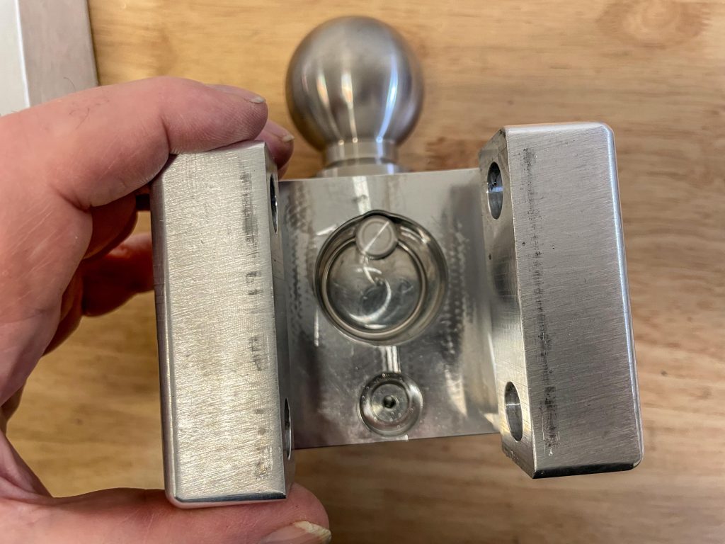 looking inside a weigh safe trailer hitch