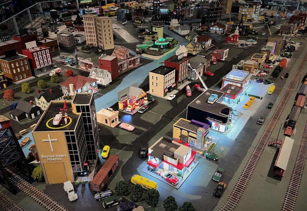 large model train layout