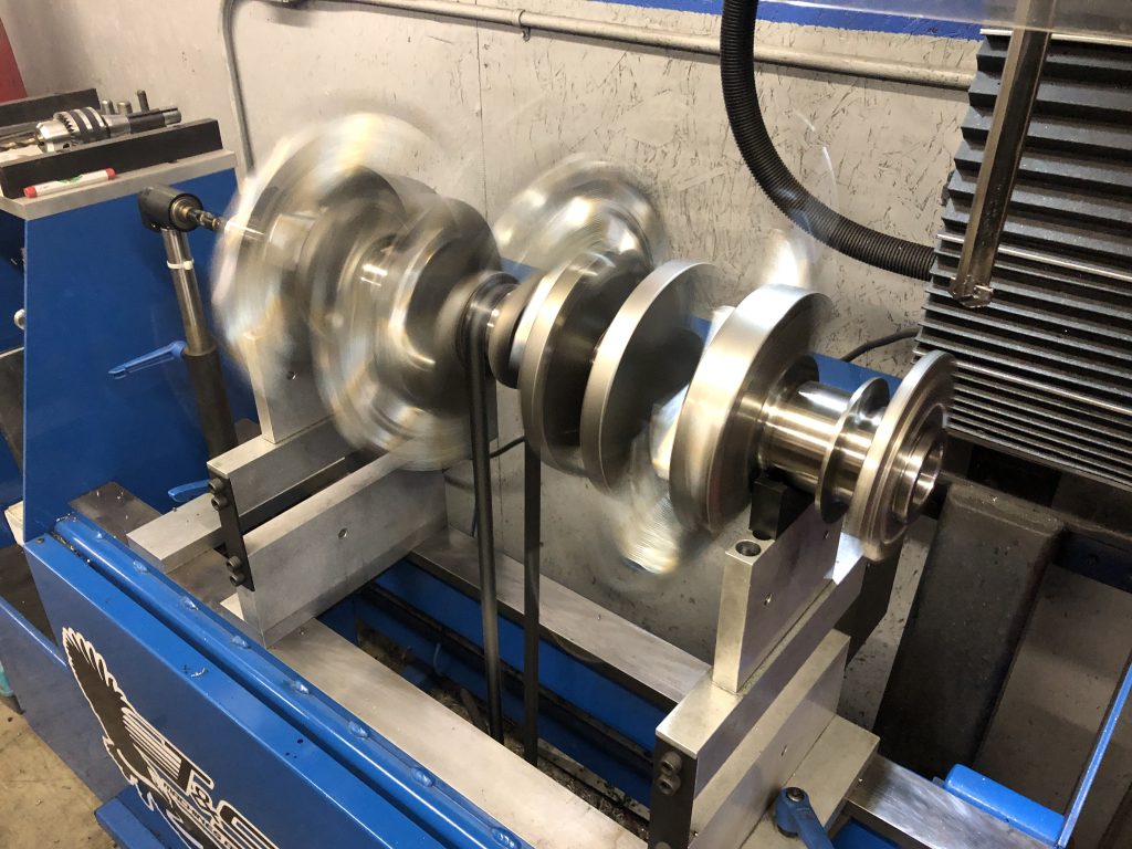 balancing an engine crankshaft