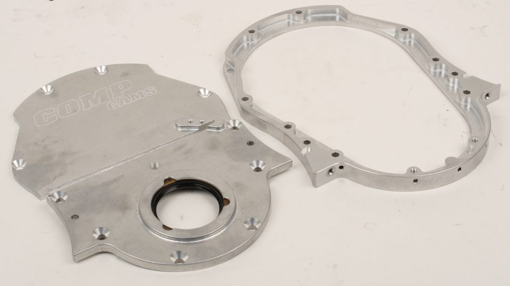 billet steel timing gear cover