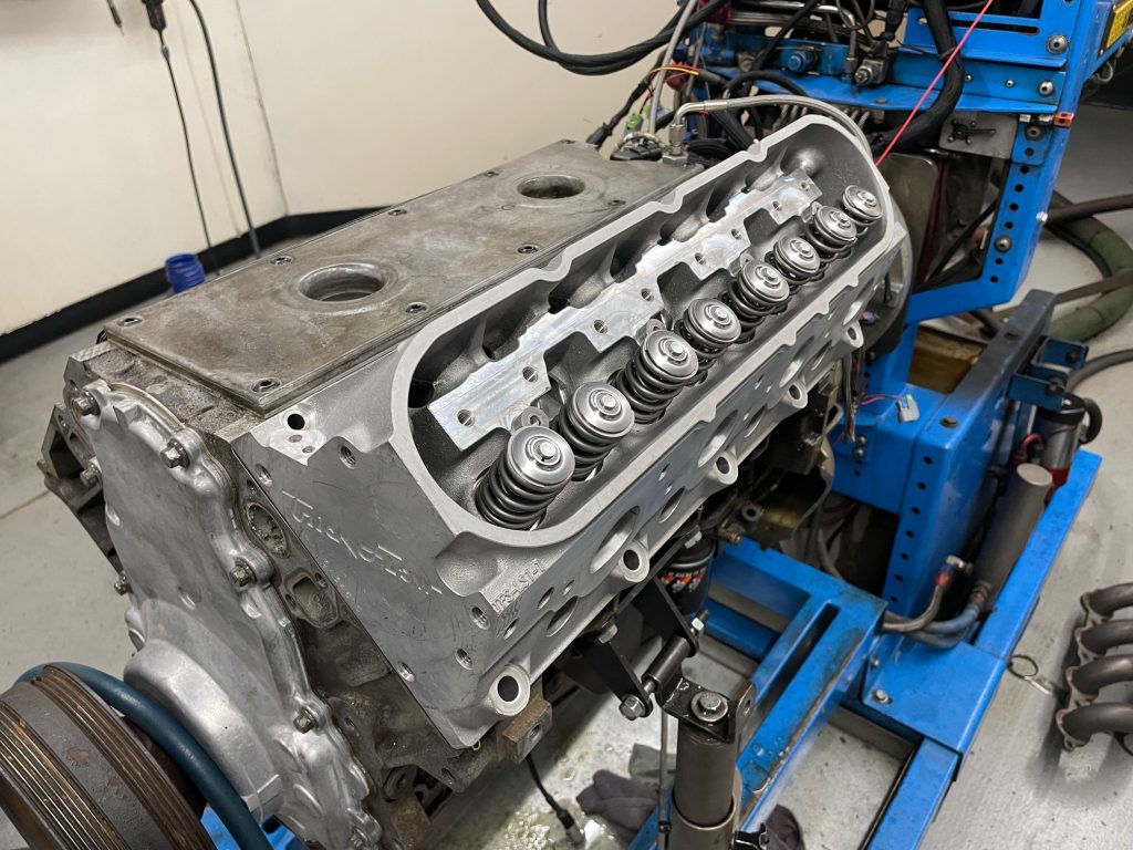 trick flow cylinder head on an ls engine