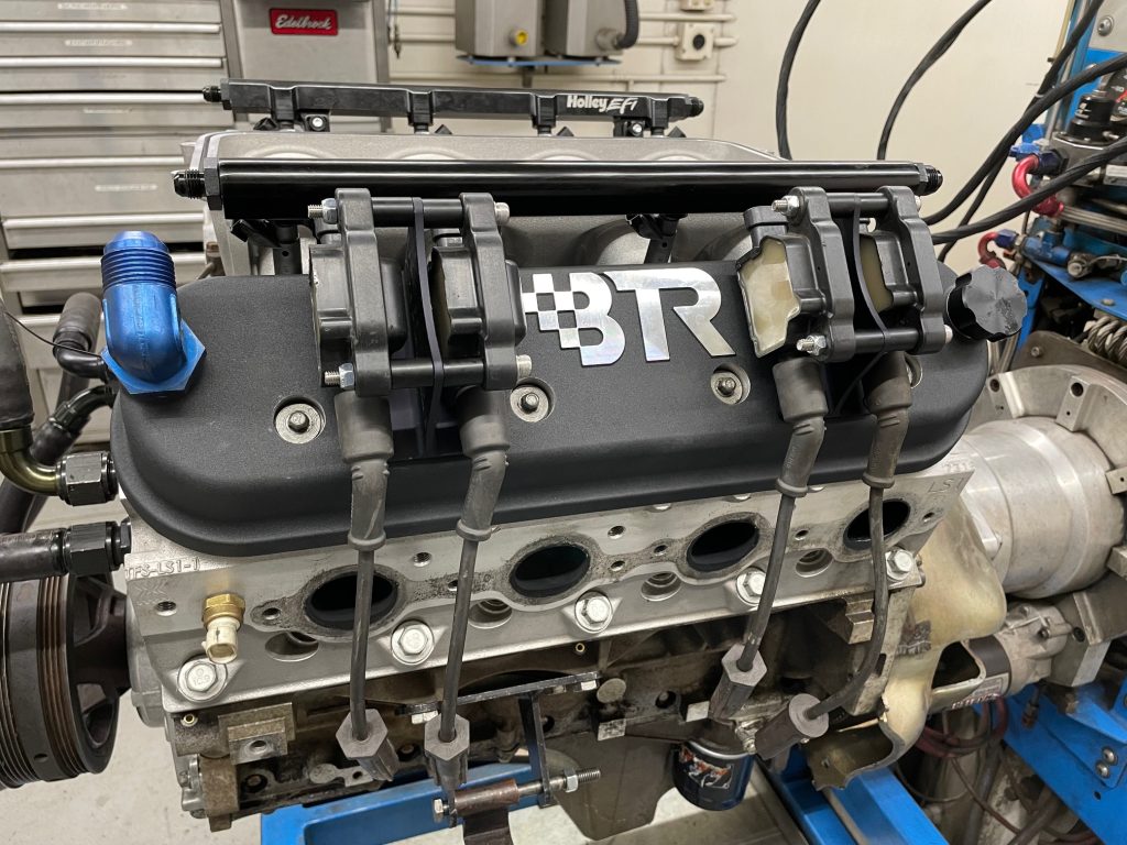 coil packs installed on an ls engine valve cover