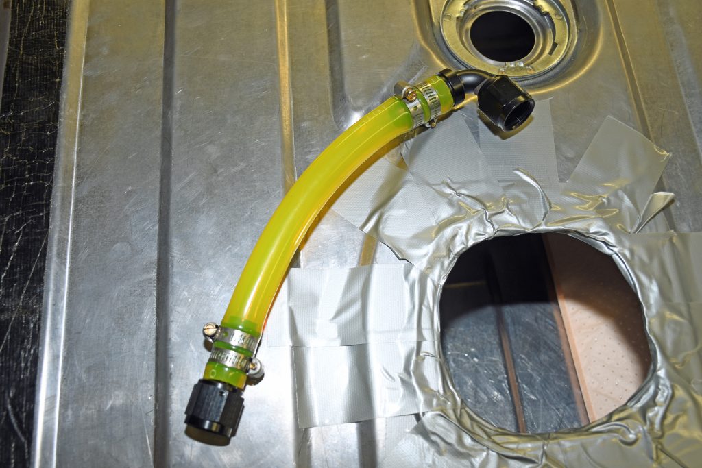 fuel hose section with fittings