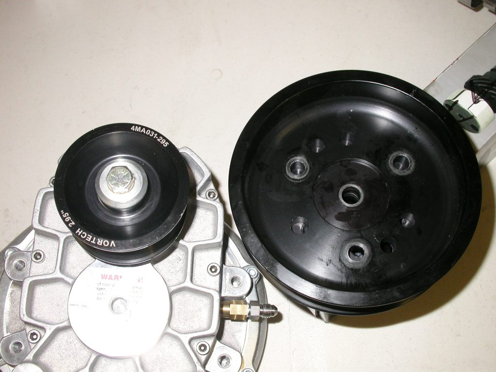 pulleys for a supercharger install