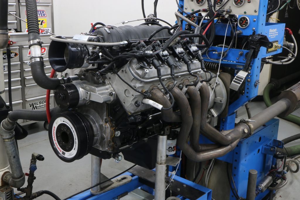 ls engine during a dyno pull