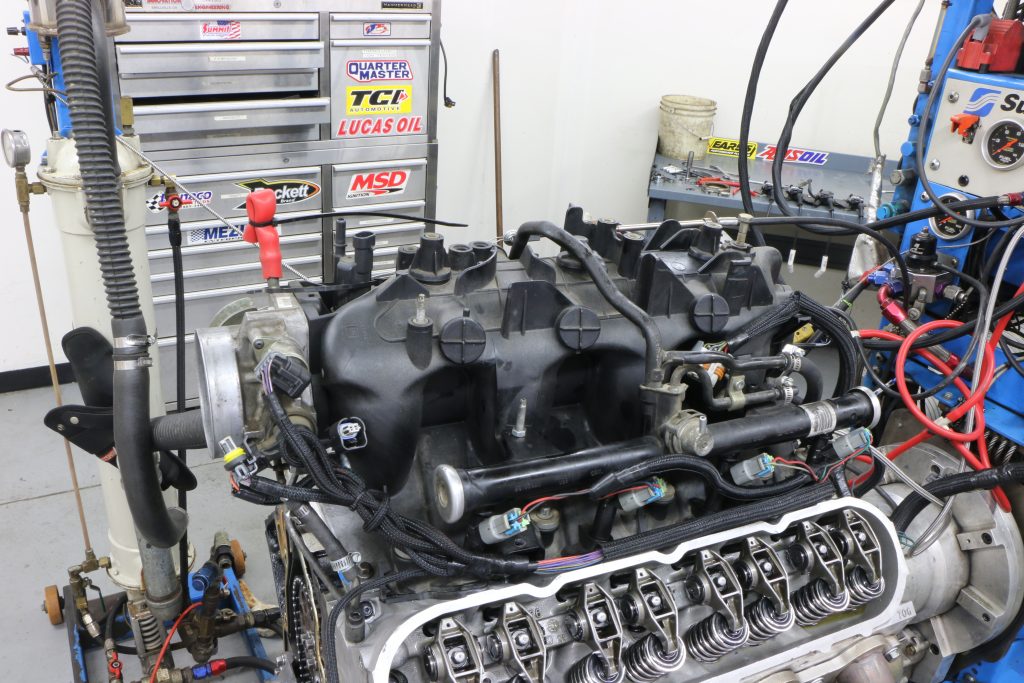stock manifold on an ls engine