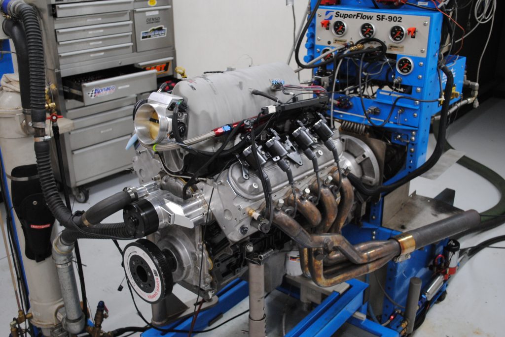 ls engine on a dyno test run