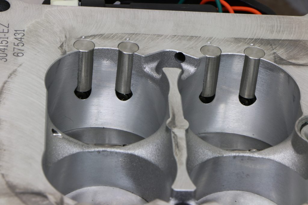 jet ports inside a fast throttle body efi module