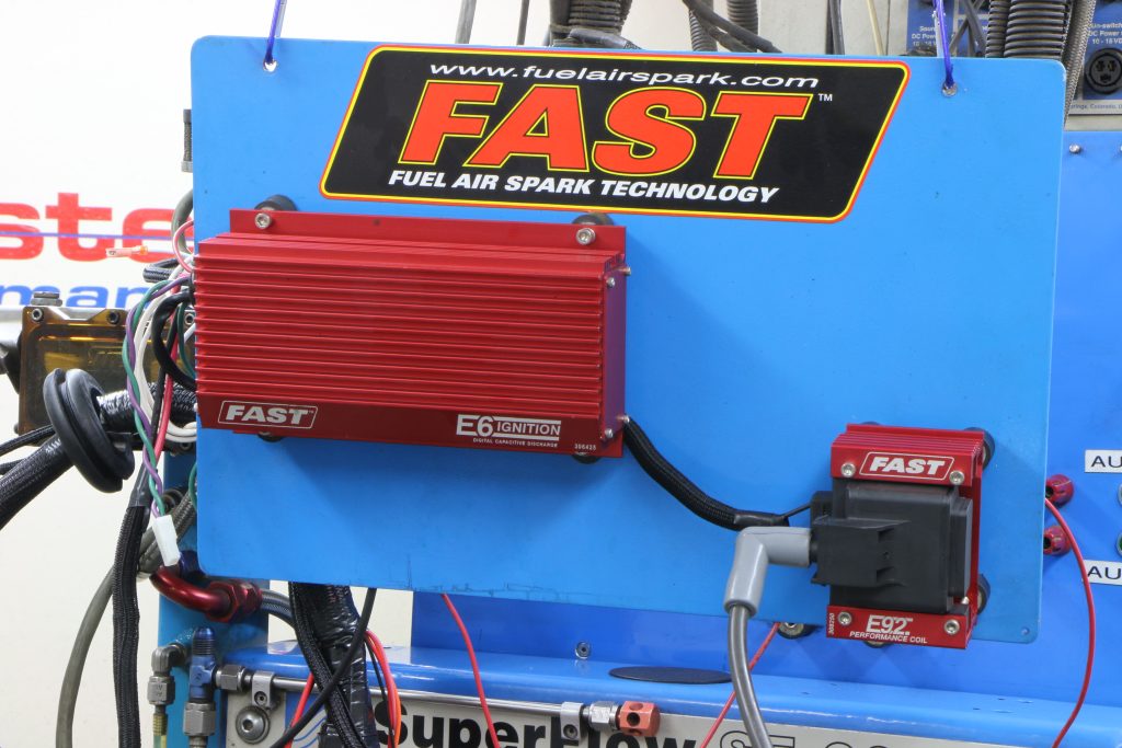 fast ignition box and coil mounted to a panel