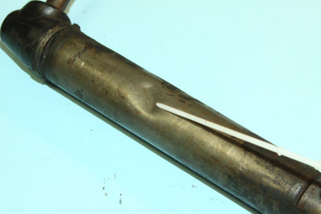 dimple dent in a steering power cylinder