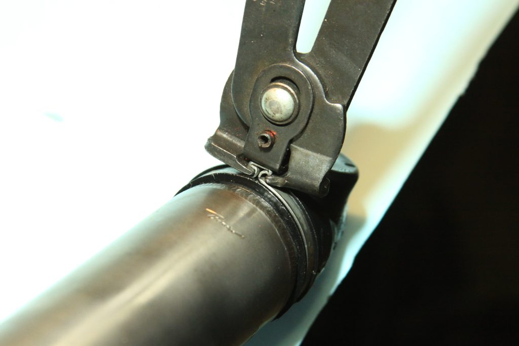 pressing a clip onto a power steering cylinder