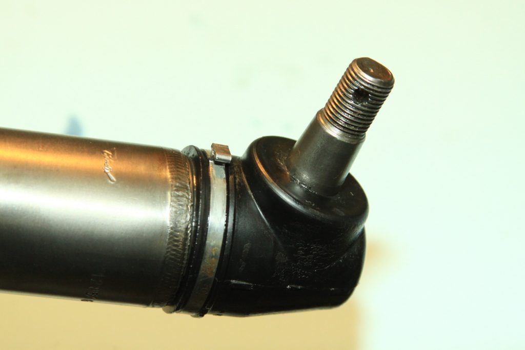 new boot installed on a power steering cylinder