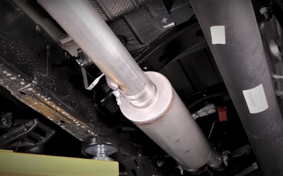 a new resonator installed on a truck