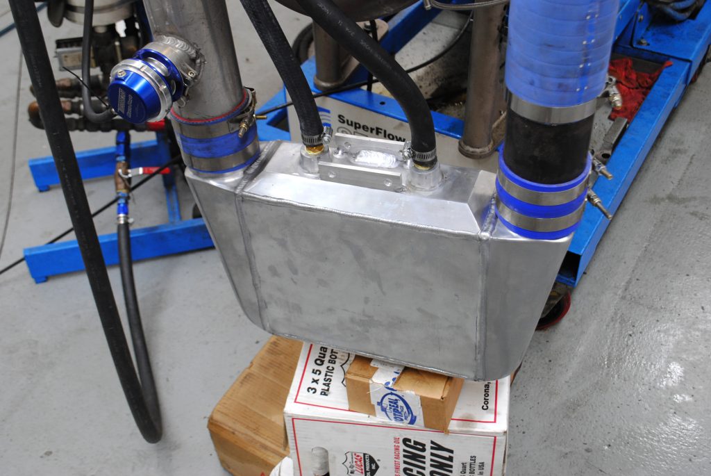 intercooler housing on a dyno tester