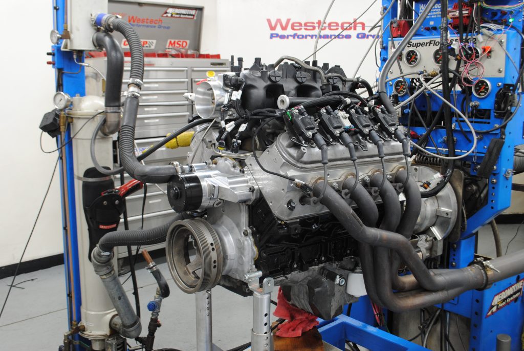 ls engine on a dyno test run
