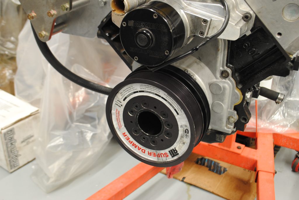 ati super damper installed on an engine