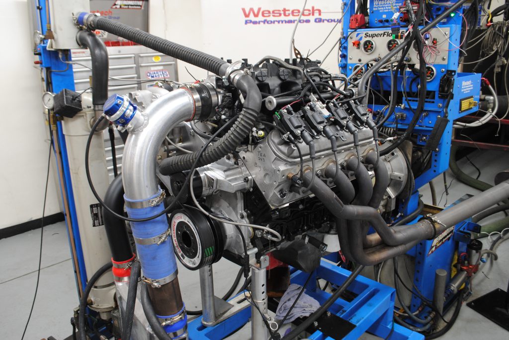 supercharged & intercooled engine dyno test