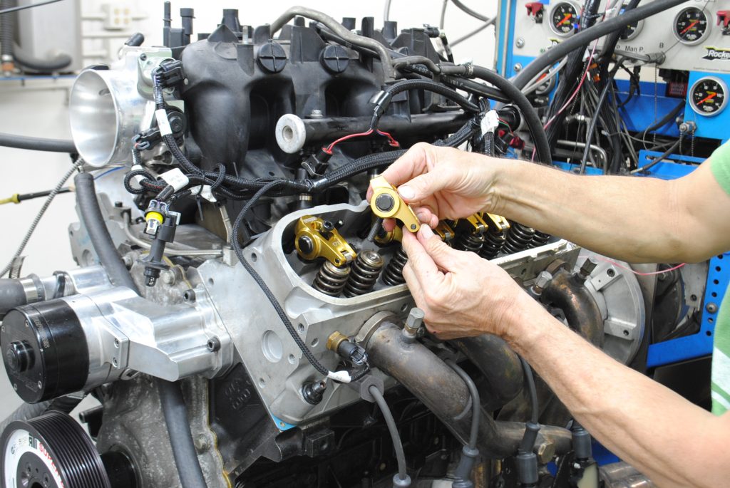 installing rocker arms into an ls engine head
