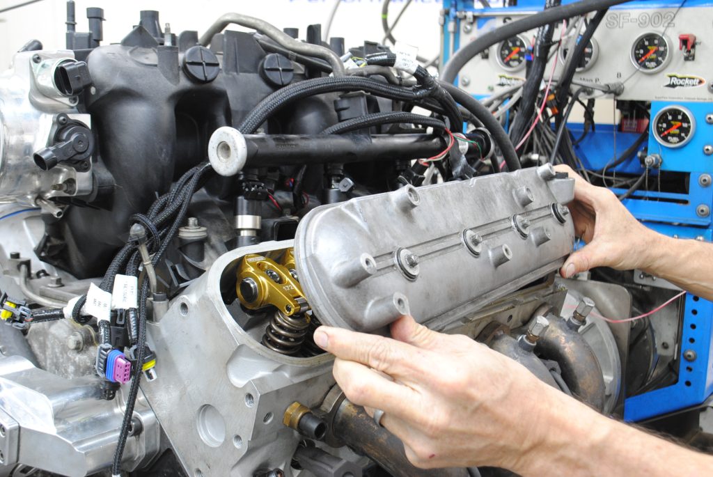 installing valve covers onto an ls engine