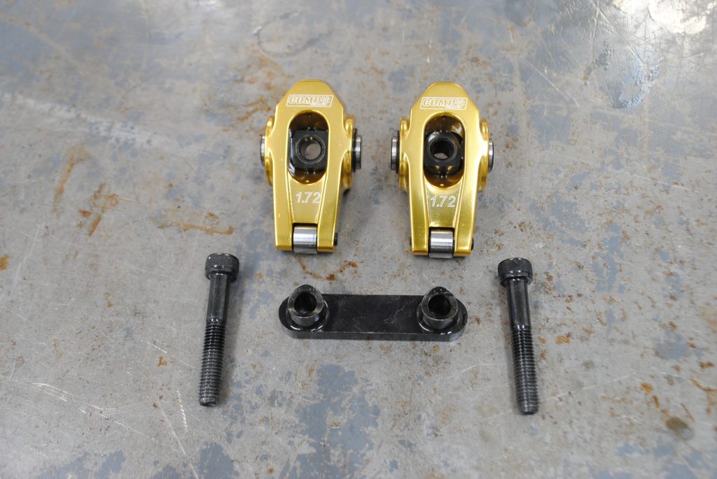 rocker arm assemblies on a table