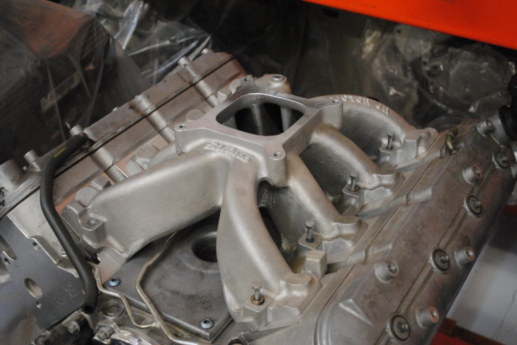 single plane intake manifold on an ls engine