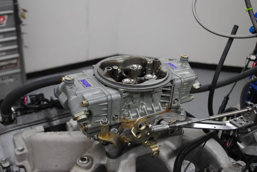 carburetor atop an engine