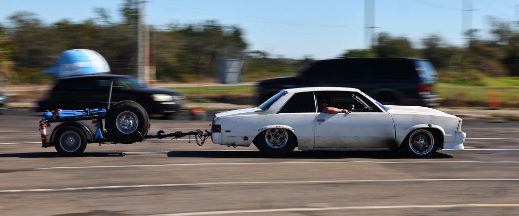 Chevy Malibu with Trailer during Sick Week 2024