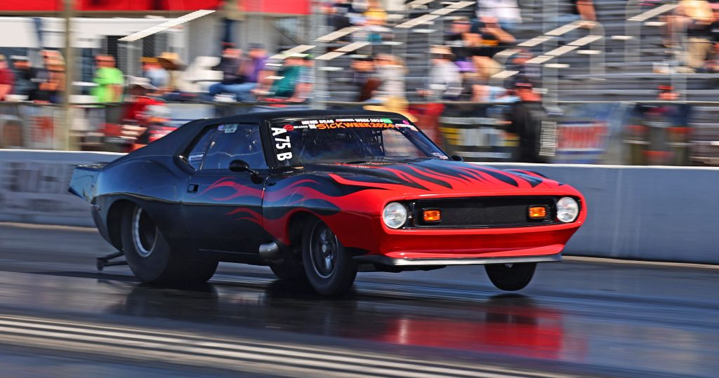 amc javelin on dragstrip during sick week 2024