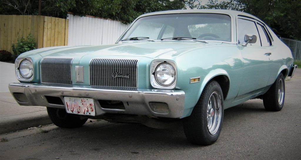 blue 1973 oldsmobile omega coupe