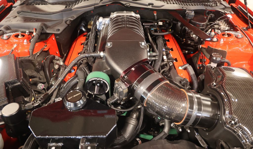 supercharged Coyote V8 in a s550 mustang cobra