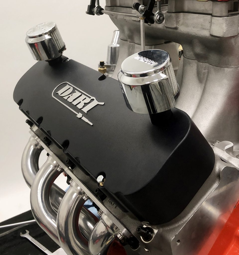 Dart Valve Covers and Moroso Breathers on Mike Mavrigian 540 CID Big Block Chevy