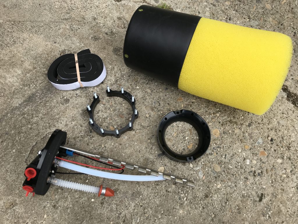 Aeromotive in tank fuel pump conversion kit contents