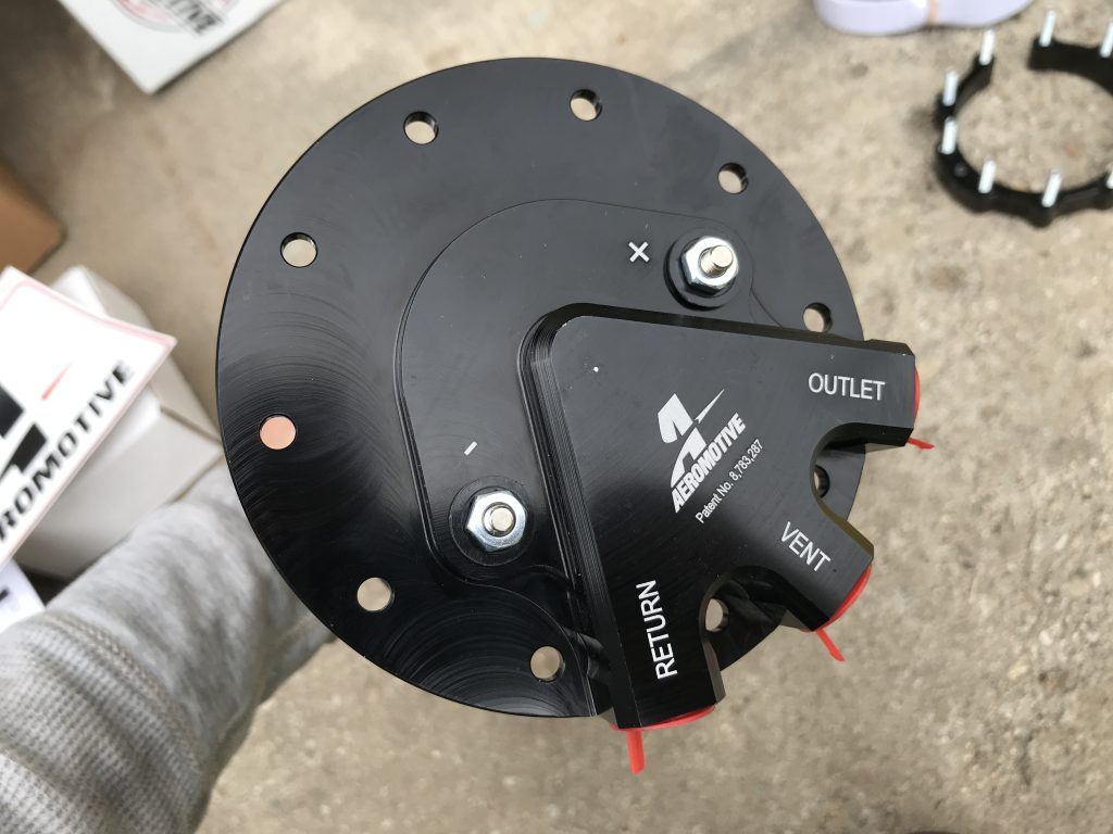 top of an Aeromotive in tank fuel pump
