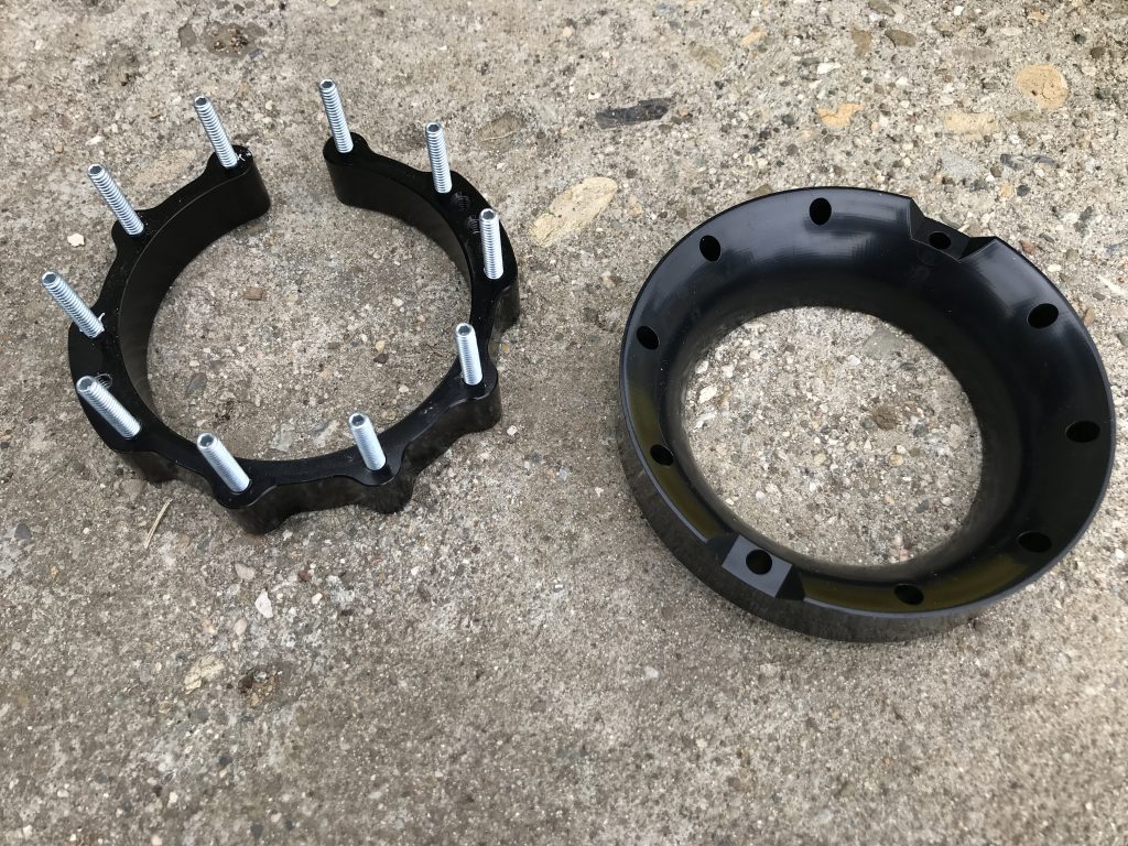 template and mounting bracket for in-tank fuel pump