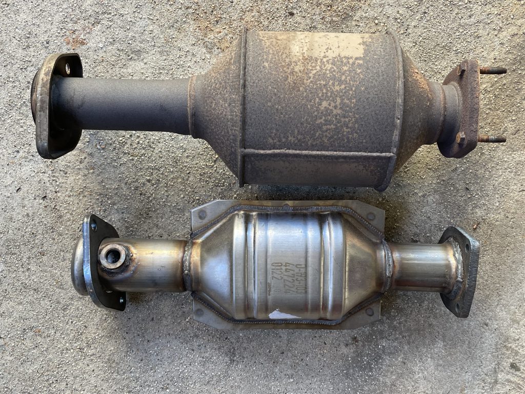 side by side catalytic converter comparison