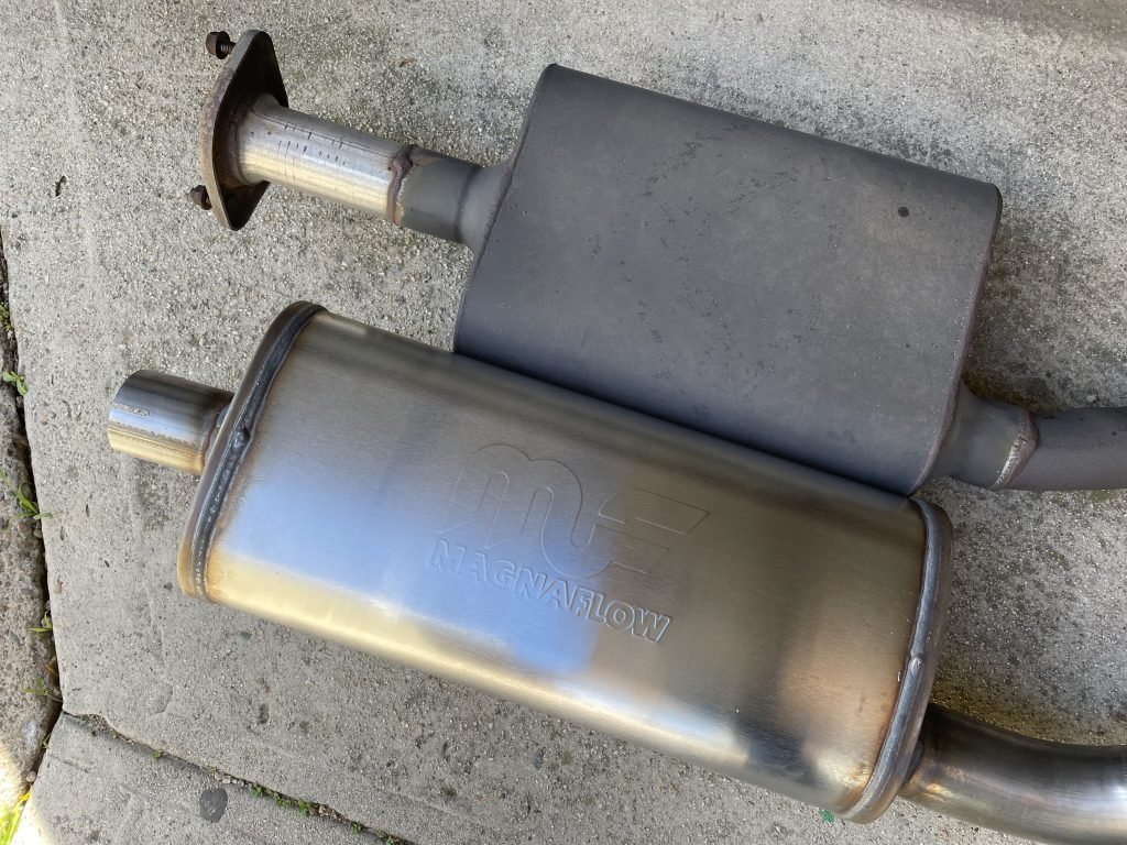 side by side muffler comparison