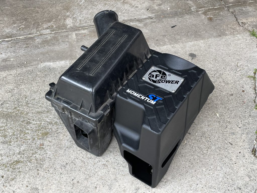 stock and aftermarket Cherokee XJ airbox comparison