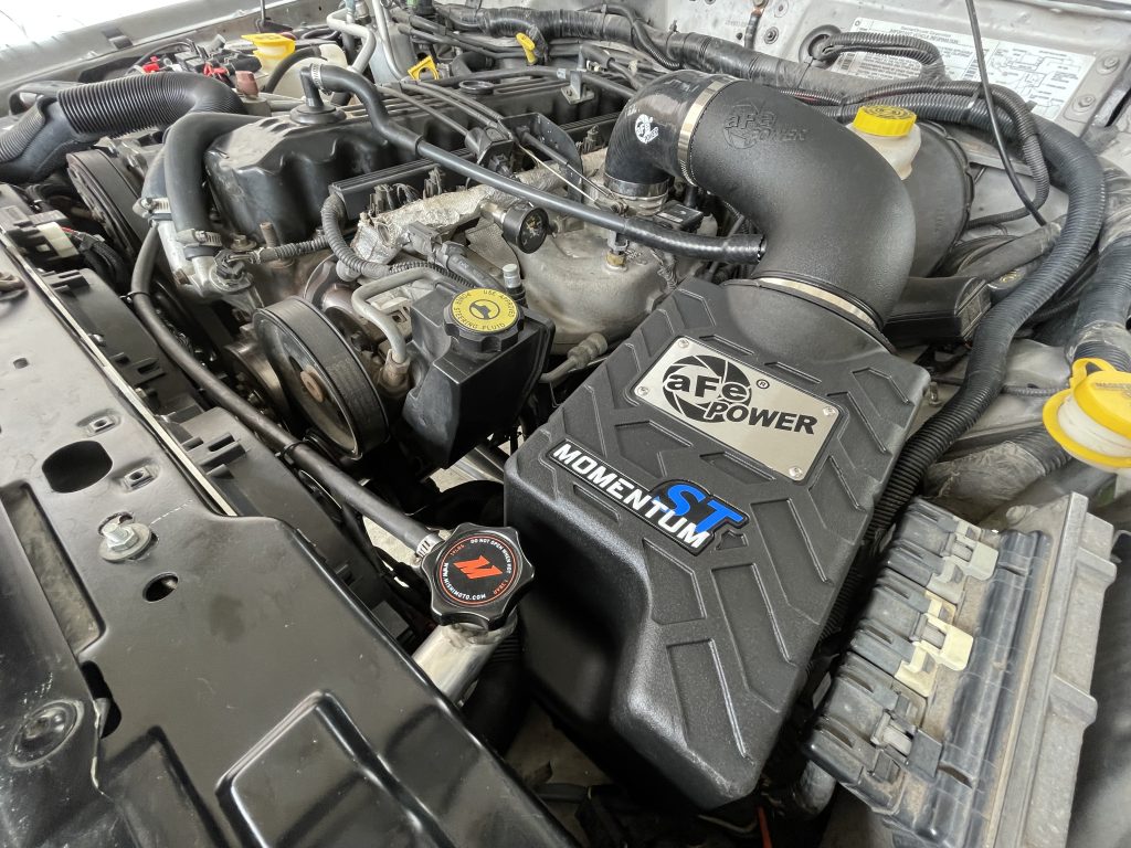afe power air intake on an 4.0L XJ Cherokee