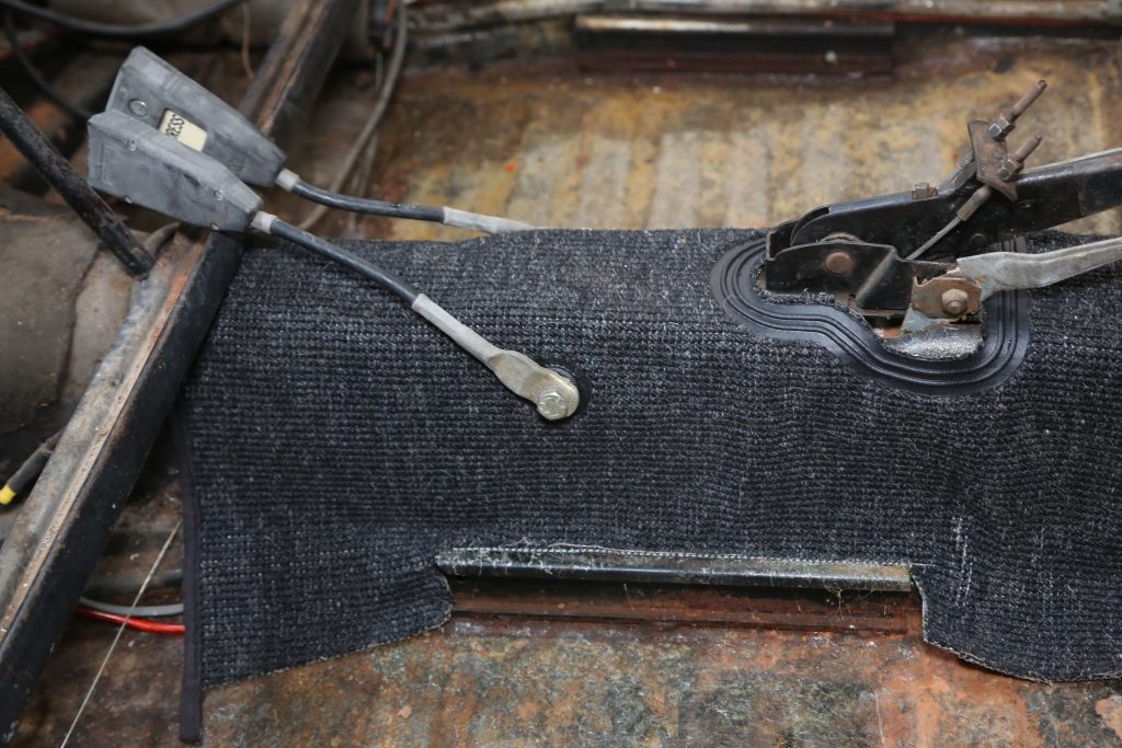 Installing Seat Belt Latches in 1973 VW