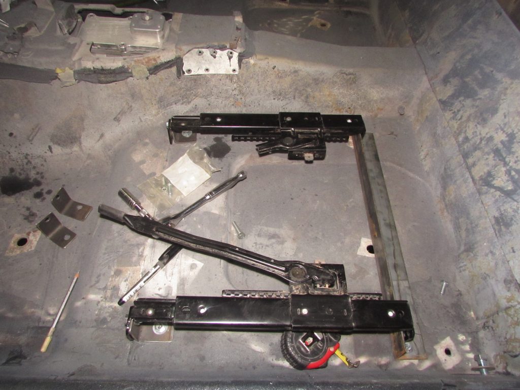 Rear Seat Bracket and Slider for 1966 Corvette